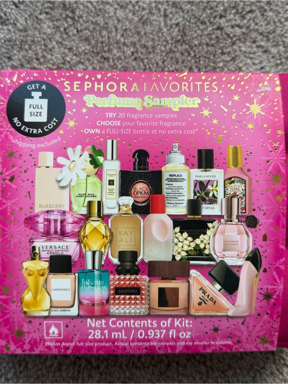 Sephora Favorites Perfume Sampler Pink Box
